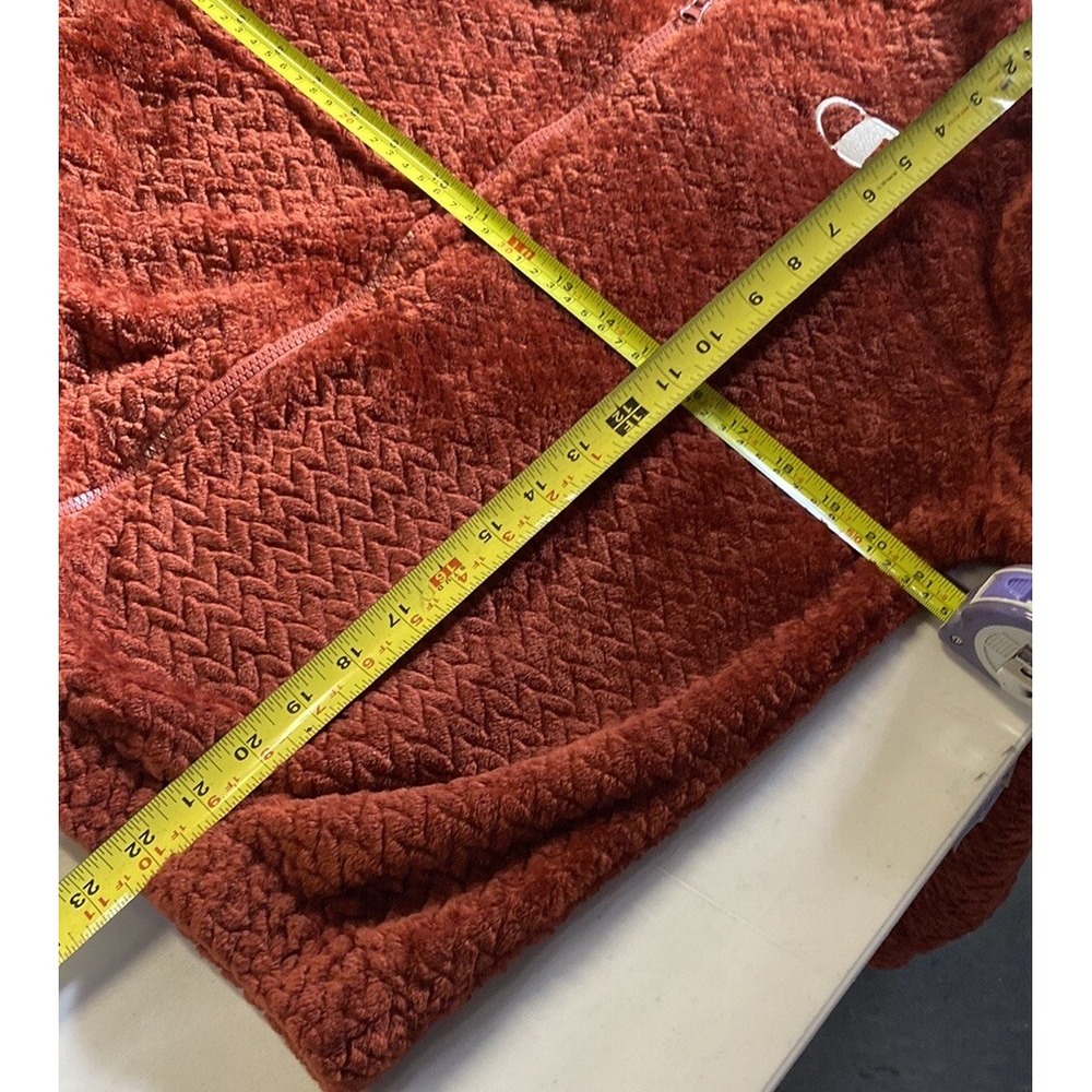 Champion large logo zip up hoodie Orange long sleeve with pockets size Medium - Picture 7 of 10